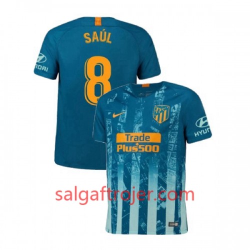 Atlético Madrid Fodboldtrøjer Saul 8 3. sæt 2018/19 Kort ærmer Atlético Madrid Fodboldtrøjer Saul 8 3. sæt 2018/19 Kort ærmer